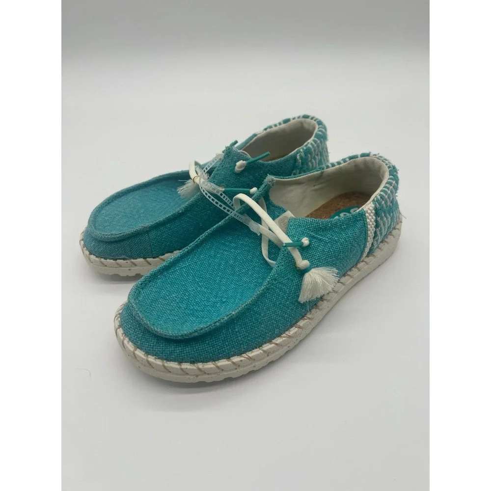Hey Dude Wendy Funk Coastal Jute Slip On Size 6